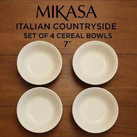 VTG Mikasa Italian Countryside Cereal Bowls – Set of 4 – NWT - Picture 1 of 9